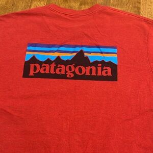 Patagonia red large tshirt